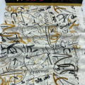 Breathable Graffiti Pattern 100% Polyester Chiffon Fabric